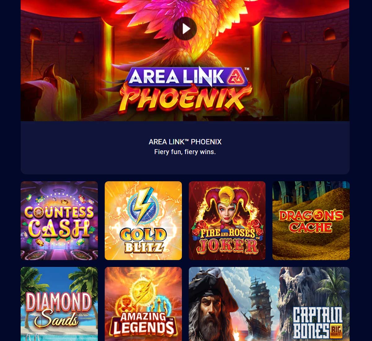 Spinpalace Casino desktop slots screenshot showing slot game categories, featured titles and filtering options   tested