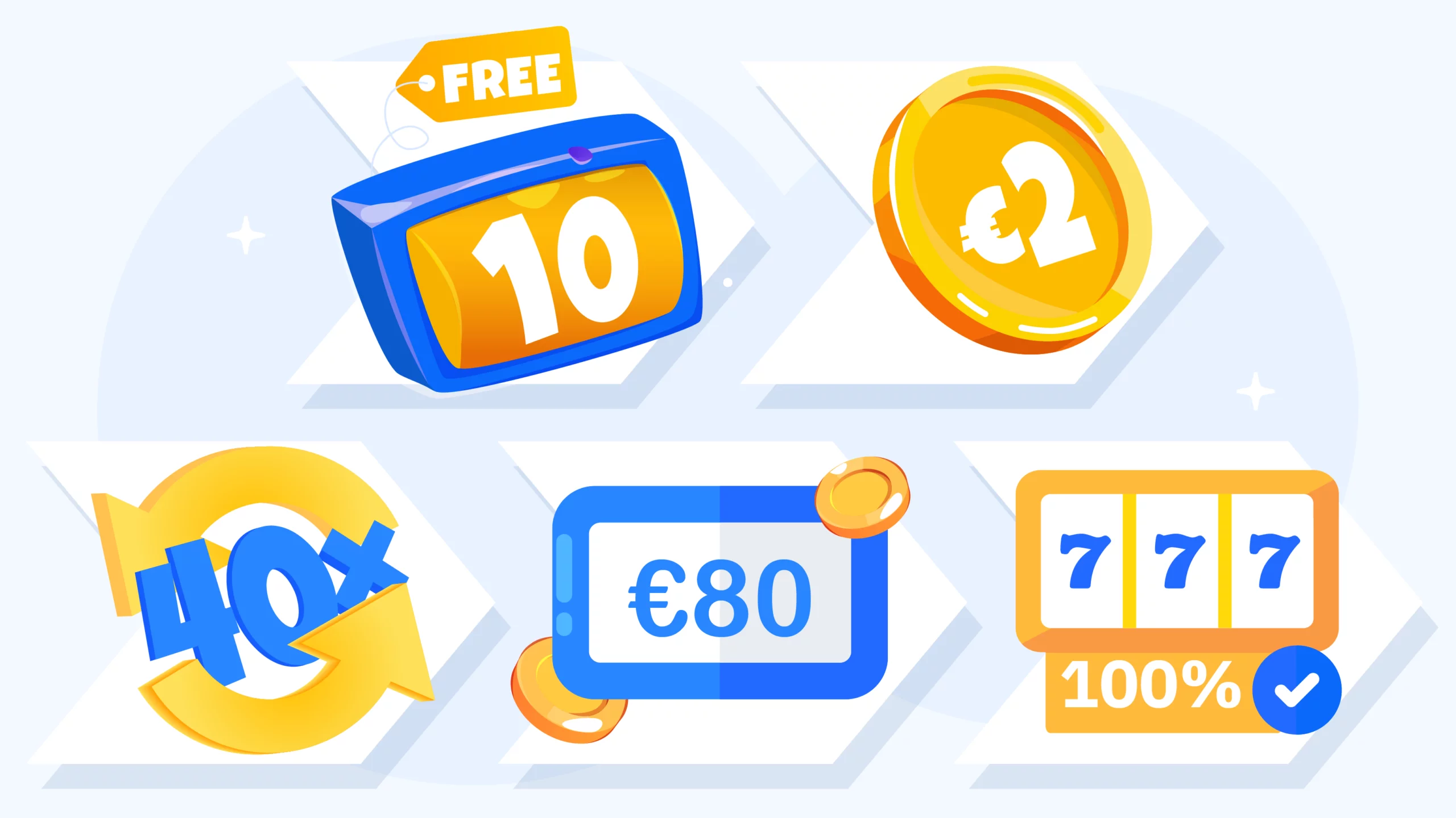 Visual breakdown showing how 40x wagering requirement on €2 winnings from 10 free spins equals €80 total bet requirement before withdrawal at Irish casinos