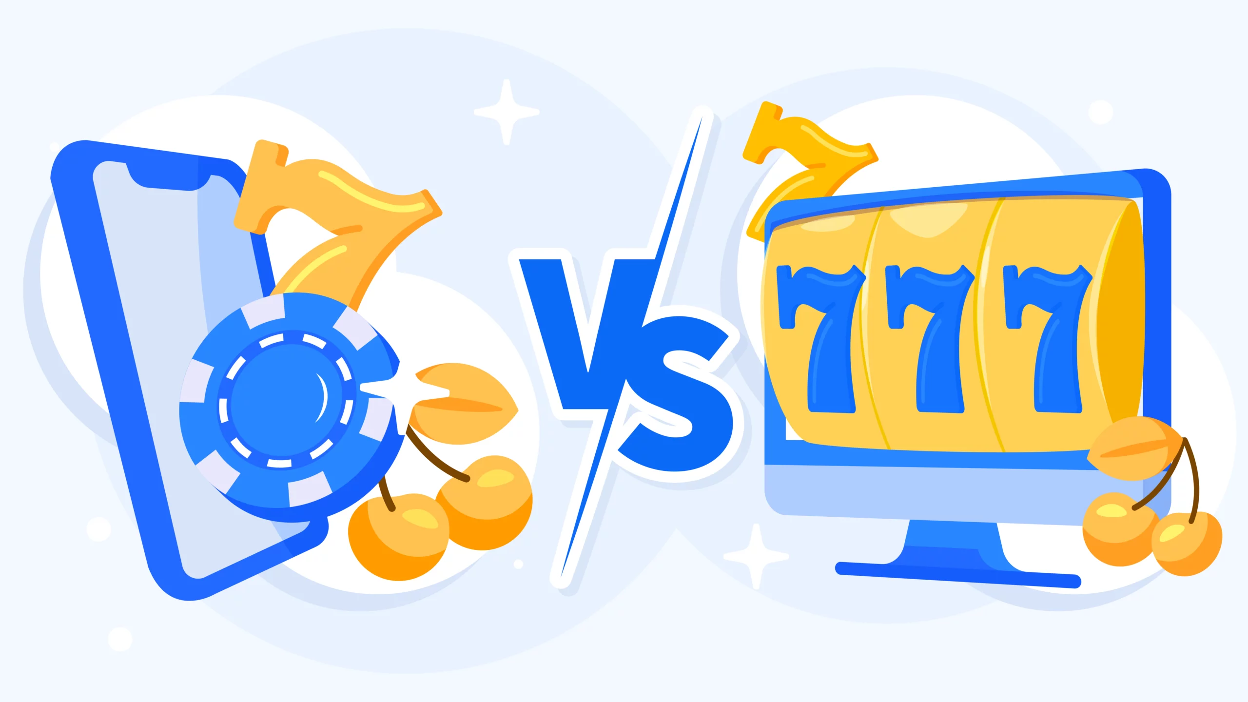 Comparison infographic showing mobile browser casinos used by 90% of players with no download versus casino apps available at 30% of sites with biometric security and exclusive bonuses