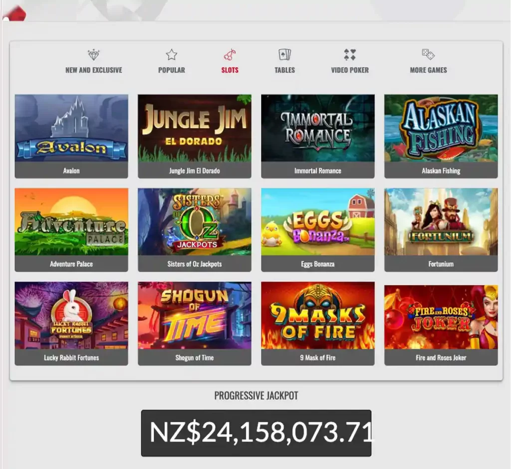 Platinum Play Casino desktop slots screenshot showing slot categories, featured titles and game providers in the casino lobby - tested