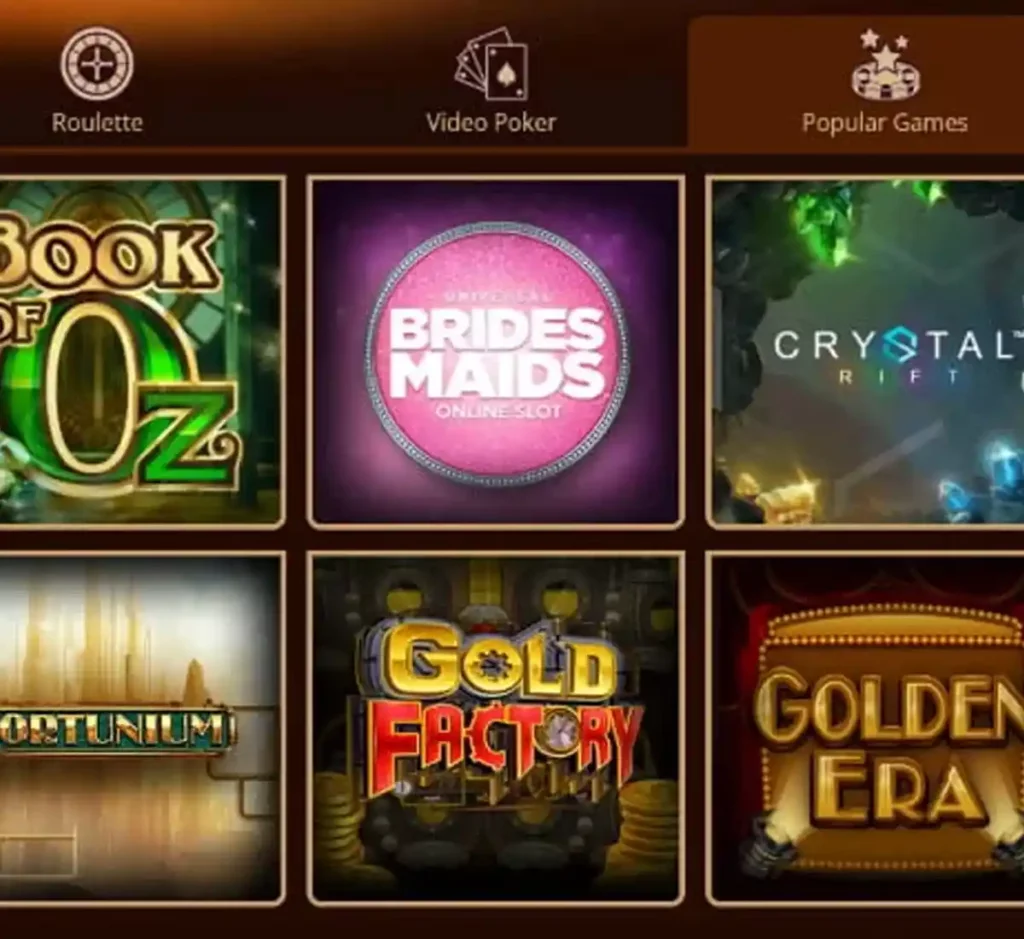 River Belle Casino desktop popular games screenshot showing top-rated game tiles, leaderboards and featured provider logos in the casino lobby - tested